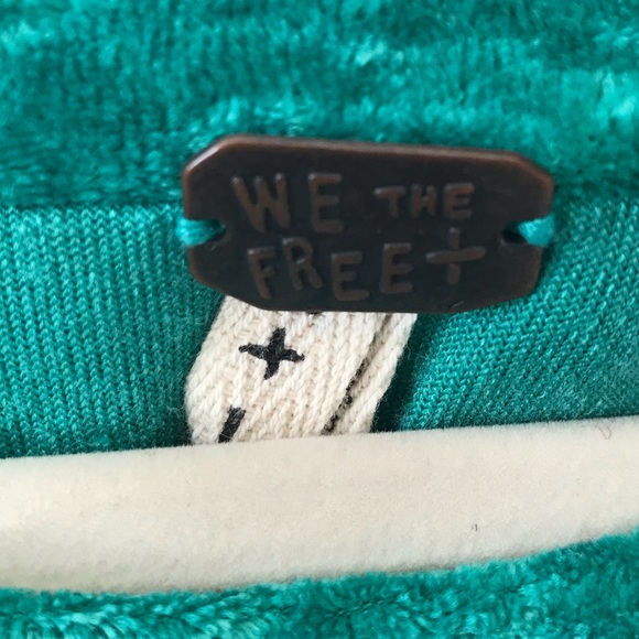 Free People Green Velvet Top - Picture 4 of 8